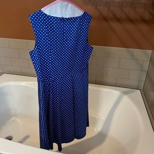 Royal Blue derby polka dot 👗